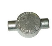 2 Way 25mm Through box (Galv)