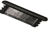 Channel end caps 21 x 41 Black