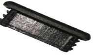 Channel end caps 41 x 41 Black