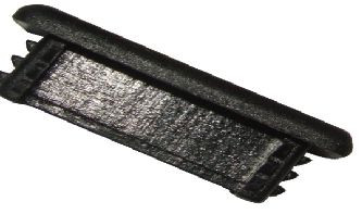 Channel end caps 41 x 41 Black