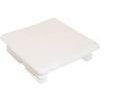 Channel end caps 41 x 41 white