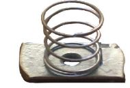 Long spring channel nuts M10 BZP