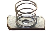 Long spring channel nuts M6 BZP