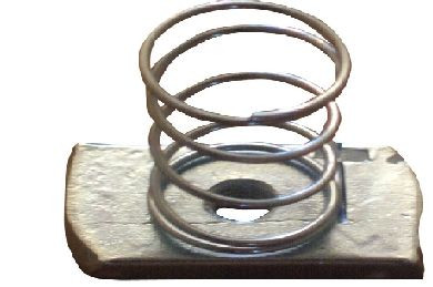 Long spring channel nuts M6 BZP