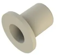 Plastic Rod End Caps 10mm White (Top Hat)