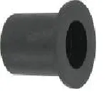 Plastic Rod End Caps 12mm Black (Top Hat)