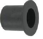 Plastic Rod End Cap 8mm Black (Top Hat)