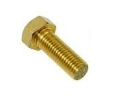 M10 x 25 Brass Hex Set Bolts