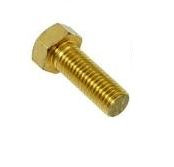 M6 x 35 Brass Hex Set Bolts
