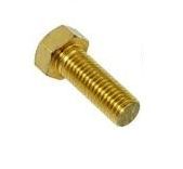 M8 x 20 Brass Hex Set Bolts
