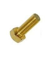 M8 x 25 Brass Hex Set Bolts