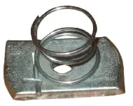 Short Spring Channel Nuts M4 BZP