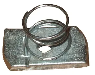 Short Spring Channel Nuts M5 BZP