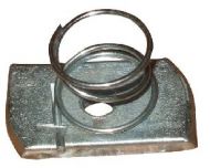Short spring channel nuts M6 Bzp