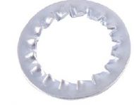 Serrated washers 25mm (internal)