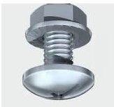 M6 x 20mm Tray Bolts And Nuts