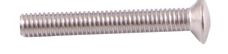Raised slotted csk screws (Brass) nickel plated 3.5 x 12
