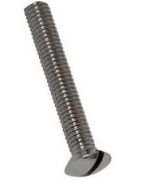 M3.5 x 25 Raised Slotted/CSK Screws (Nickel Plate)