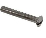M3.5 x 40 Raised Slotted/CSK Screws (Nickel Plate)