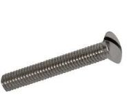 M3.5 x 75 Raised Slotted/CSK Screws (Nickel Plate)
