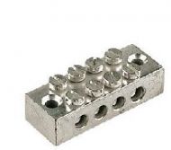 Earth Terminal Blocks (brass/bright zinc plated) 4 x 16mm