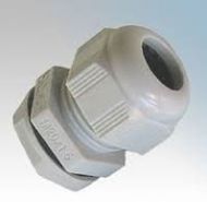 Nylon Glands Grey 20mm Cable dia 10-14 mm (IP68)