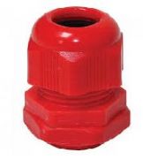 Nylon Glands Red 20mm Cable dia 10-14 mm (IP68)