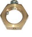 Brass earthing nut 32mm