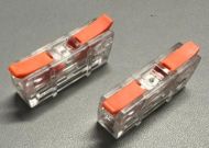 Push Lever Through Connectors Clear 2 pole 32 Amp