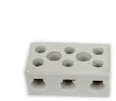 Connectors/Porcelain - 15 Amp 3 pole
