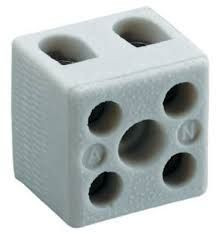 Connectors/Porcelain - 30 Amp 2 pole