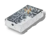 Switch & Socket Boxes 2 Gang x 25mm deep (galvanised)