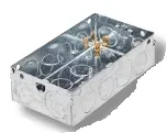 Switch & Socket Boxes 2 Gang x 35mm deep (galvanised)