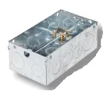 Switch & Socket Boxes 2 Gang x 47mm deep (galvanised)