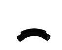 Inspection bends 25mm black