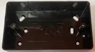 32mm 2 Gang Universal Skt box Radius (Black)
