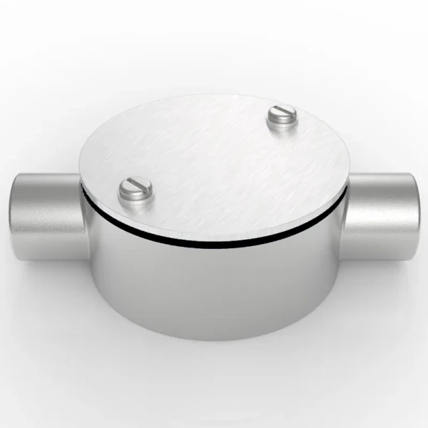 Circular Box 2 Way 25mm Stainless Steel (304)
