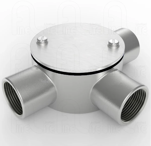 Circular Box 3 Way 20mm Stainless Steel (304)