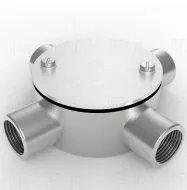 Circular Box 4 Way 20mm Stainless Steel (304)